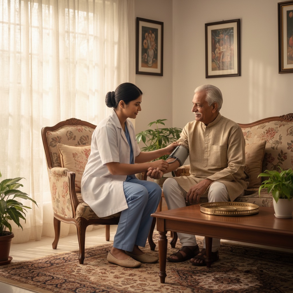 CareShield home nursing professional caring for a patient